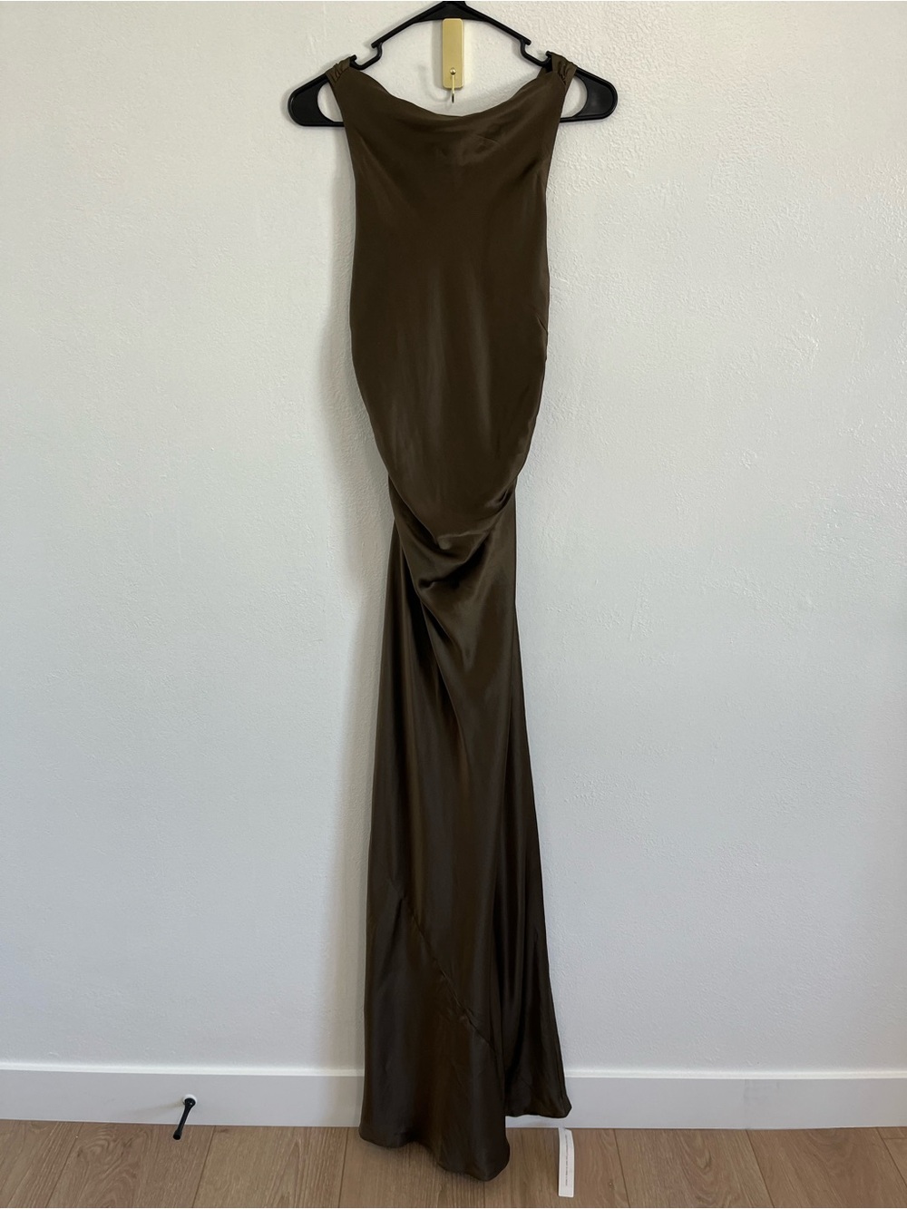 Reformation Anaiis Silk Dress in Morel Size 6 - Picture 3 of 9